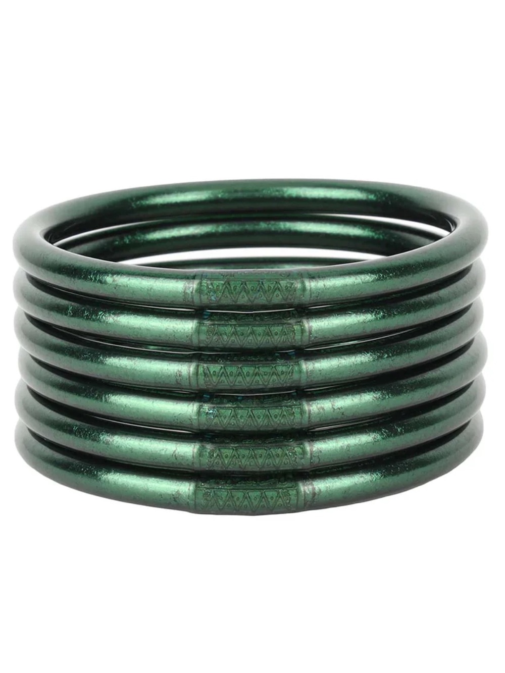 Budhagirl bangles set of 8 dark green small